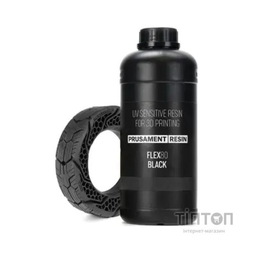 Фотополімерна смола Prusament Resin Flex80 Black 1 кг (2100000020195)