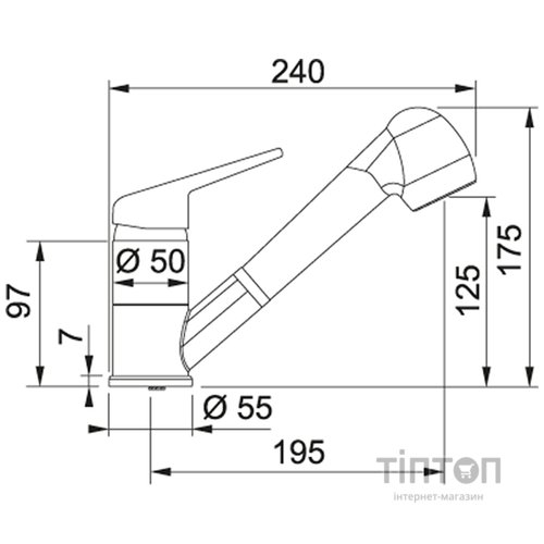 Змішувач Franke Novara-Plus (115.0470.665)