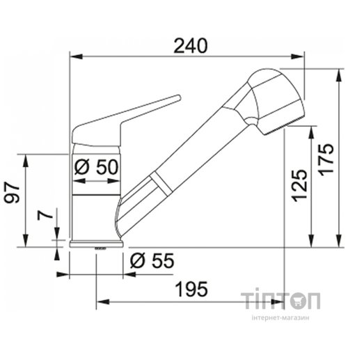 Змішувач Franke Novara-Plus (115.0470.665)
