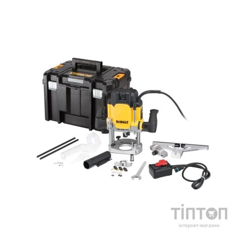Фрезер DeWALT 9000 - 22000 об/хв, цанговий патрон 12 мм, пульт ДК, кейс TSTAK (DWE627KT)