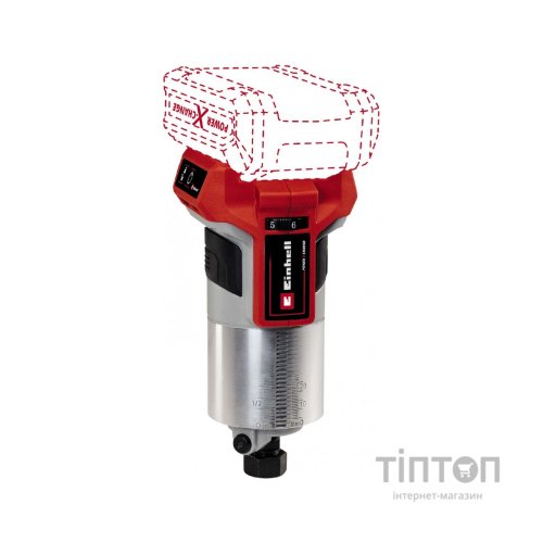 Фрезер Einhell TP-RO 18 Li BL - Solo., PXC, 18В, 6/8 мм (без АКБ та ЗП) (4350411)