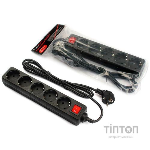Фильтр питания FrimeCom (FC-B2005W 3 B) 5 розеток, 3 м, черный (пакет)