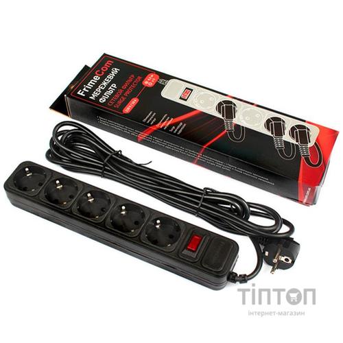 Фильтр питания FrimeCom (FC-B4005W 4.5 B) 5 розеток, 4.5 м, черный