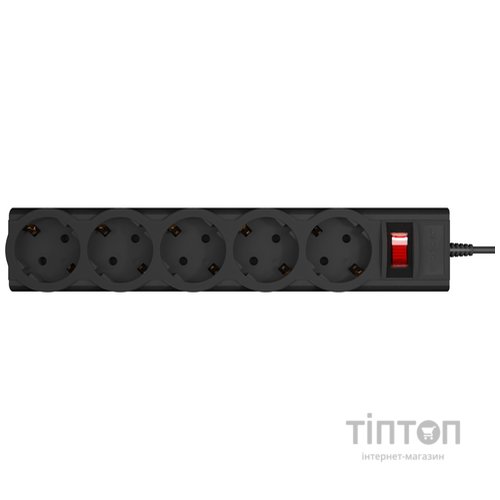 Фильтр питания LogicPower 5 розеток 5м LP-X5 Premium Black (LP9585)