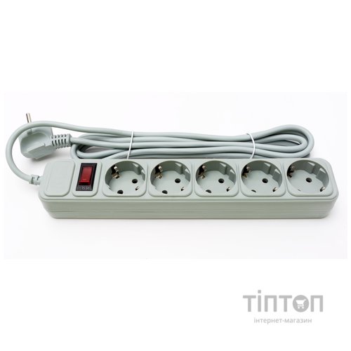 Фильтр питания ProLogix (PRS-050P5-30G) 5 розеток, 3 м, серый