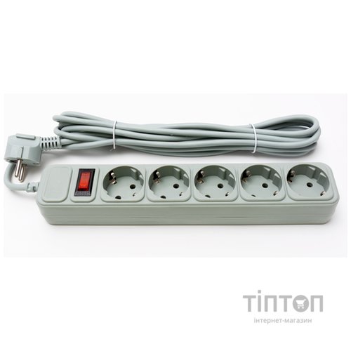 Фильтр питания ProLogix (PRS-050P5-45G) 5 розеток, 4.5 м, серый