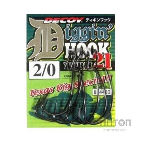 Гачок Decoy_ТОВ Worm21 Digging Hook 4/0 (5 шт/уп) (1562.02.54)