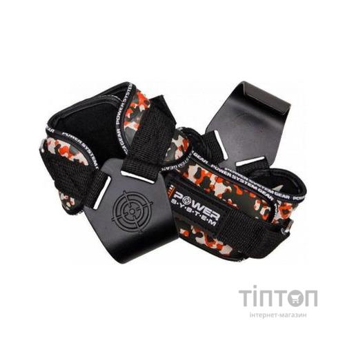 Гаки для тяги на зап'ястя Power System Hooks Camo PS-3370 Black/Red L (PS_3370_Black/Red L)