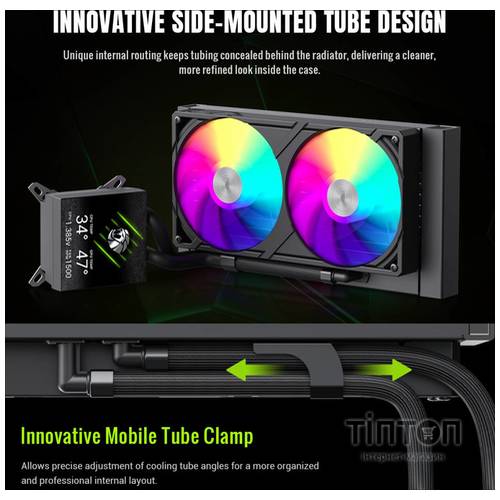 GAMEMAX GLACIER 240 LCD BK