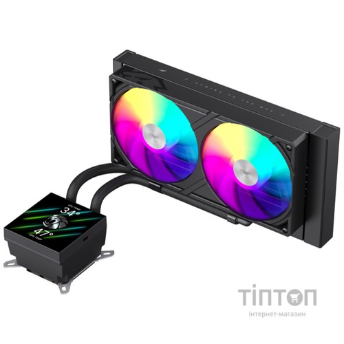 GAMEMAX GLACIER 240 LCD BK