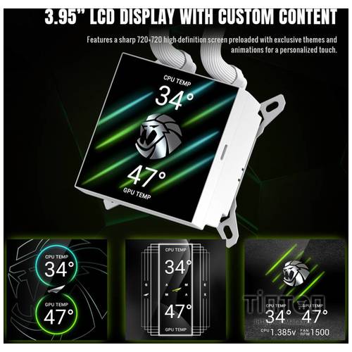 GAMEMAX GLACIER 240 LCD WH