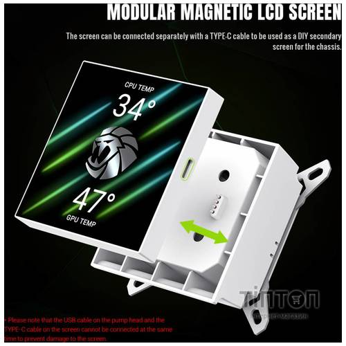 GAMEMAX GLACIER 240 LCD WH
