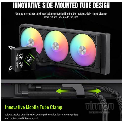 GAMEMAX GLACIER 360 LCD BK