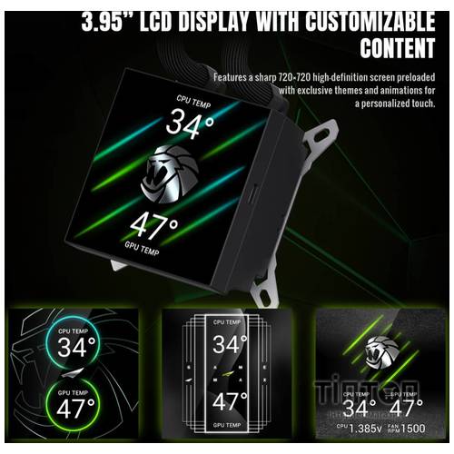 GAMEMAX GLACIER 360 LCD BK