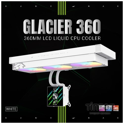 GAMEMAX GLACIER 360 LCD WH