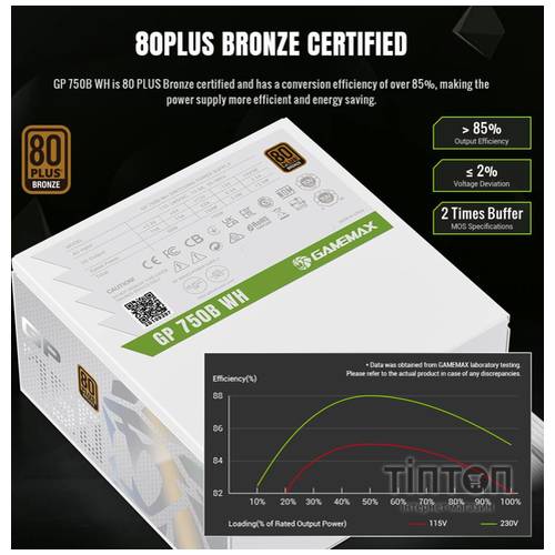 GAMEMAX GP 750B WH