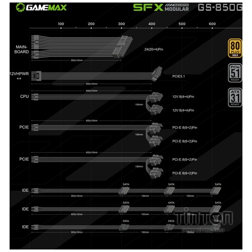 GAMEMAX GS-850G Black