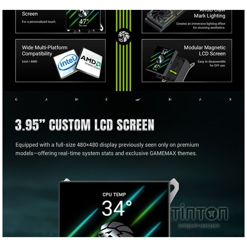 GAMEMAX HAILSTORM 360 BK