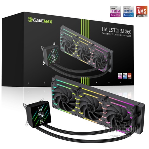 GAMEMAX HAILSTORM 360 BK