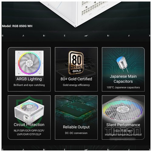 GAMEMAX RGB 850G WH