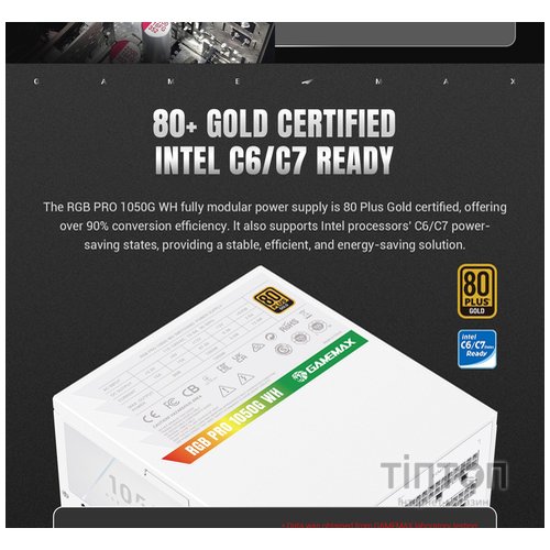 GAMEMAX RGB PRO 1050G WH