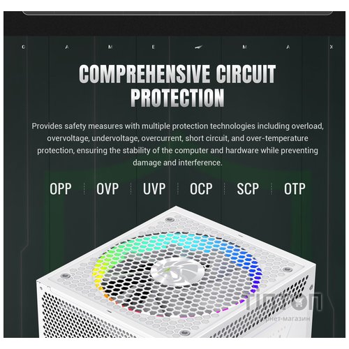 GAMEMAX RGB PRO 1050G WH