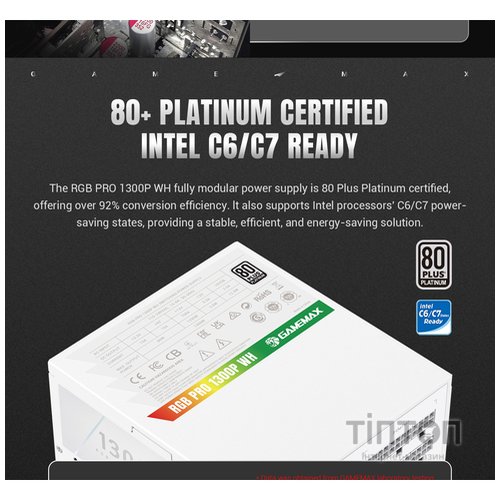 GAMEMAX RGB PRO 1300P WH