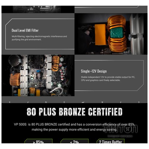 GAMEMAX VP 500S BK