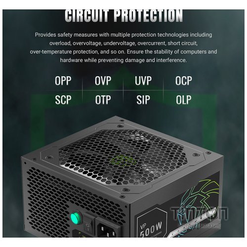 GAMEMAX VP 500S BK
