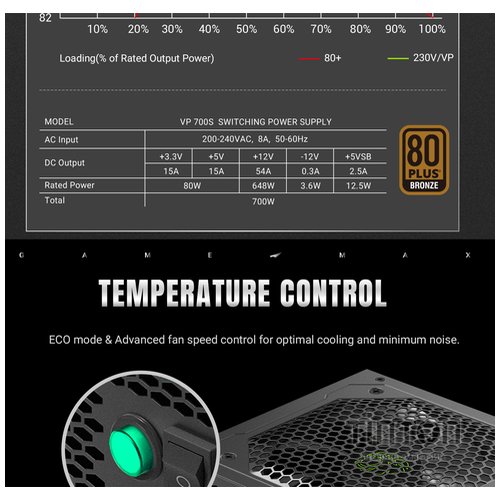 GAMEMAX VP 700S BK