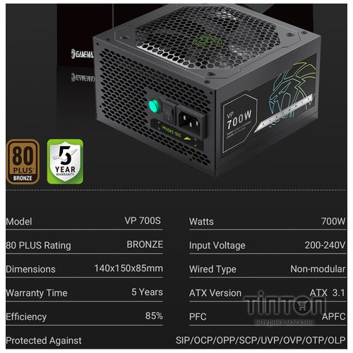 GAMEMAX VP 700S BK