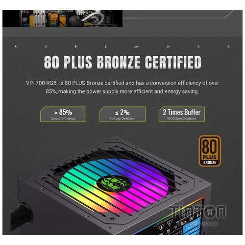 GAMEMAX VP 700S BK-RGB