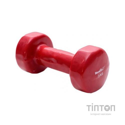 Гантель HouseFit з вініловим покриттям 3 кг (D086/DD6948-3)