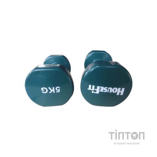 Гантель HouseFit з вініловим покриттям 5 кг (D086/DD6948-5)