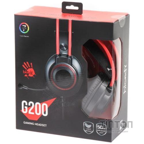 Гарнітура A4tech G200 Bloody Black/Red (G200 Bloody (Black+Red))