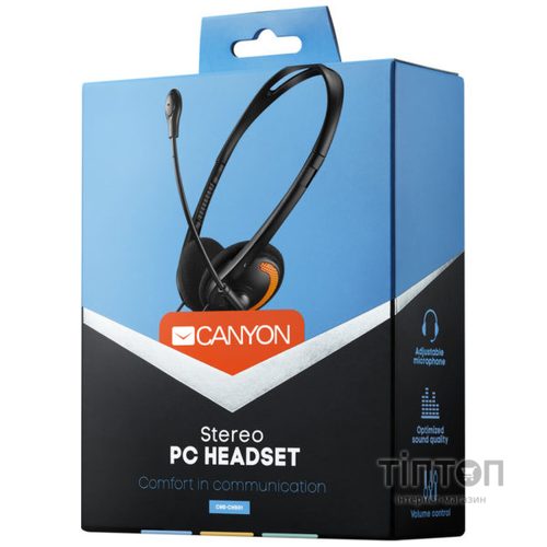 Навушники Canyon HS-01 Black-Orange (CNS-CHS01BO)