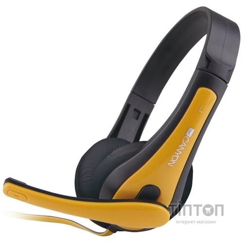 Гарнітура CANYON CNS-CHSC1 Black/Yellow (CNS-CHSC1BY)