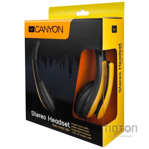 Гарнітура CANYON CNS-CHSC1 Black/Yellow (CNS-CHSC1BY)
