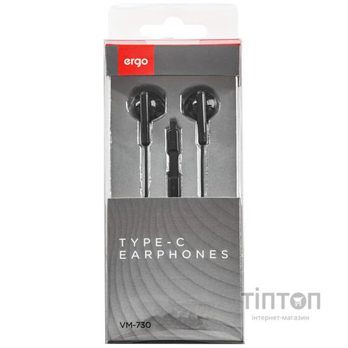 Гарнітура ERGO VM-730 Type-C Black