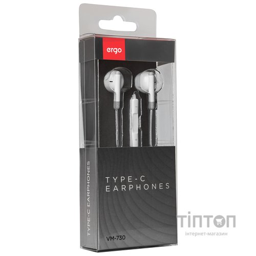 Гарнітура ERGO VM-730 Type-C White