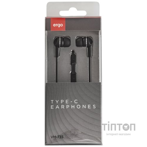 Гарнітура ERGO VM-735 Type-C Black