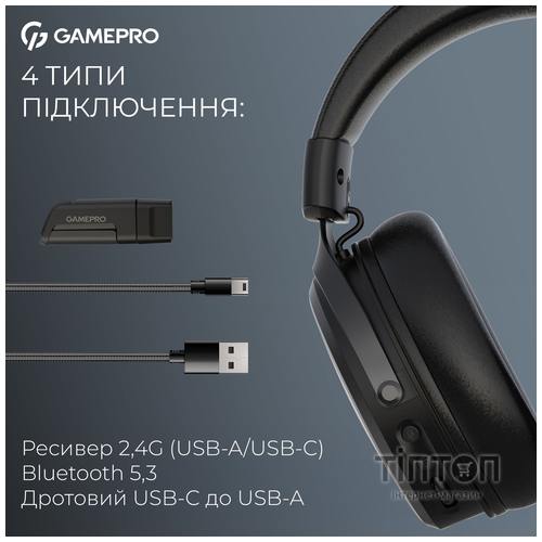 Гарнітура GamePro Asgard Freya Pro Black (HSW201B)