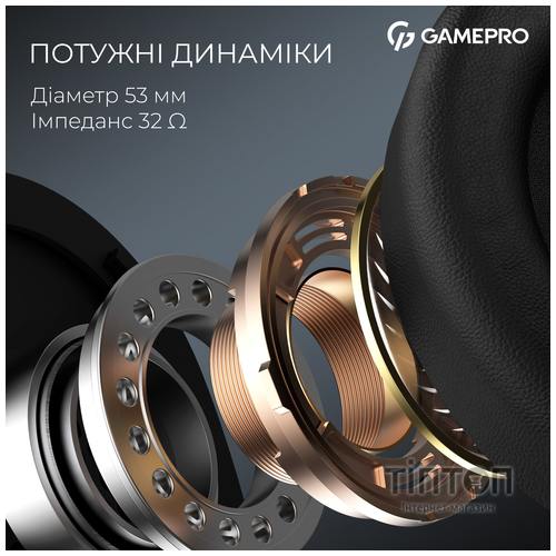 Гарнітура GamePro Asgard Skald Black (HSW160B)