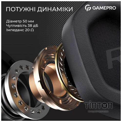 Навушники GamePro Genesis Hunter Black (HS1350B)