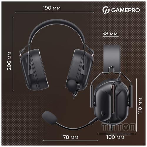 Навушники GamePro Genesis Hunter Black (HS1350B)