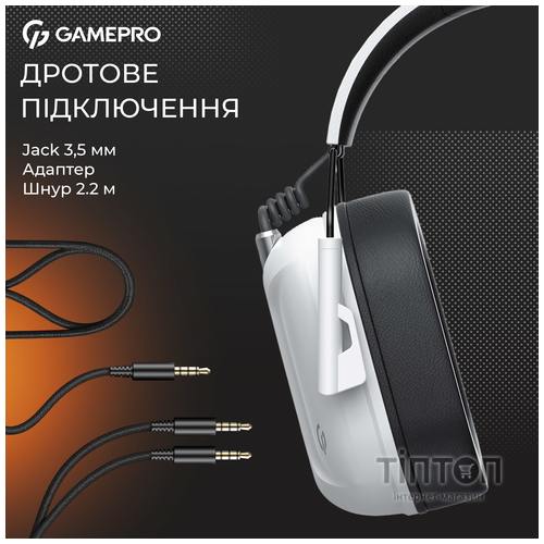 Гарнітура GamePro Genesis Hunter White (HS1350W)