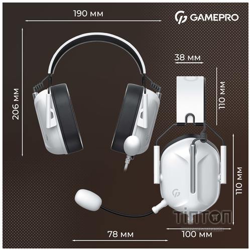 Гарнітура GamePro Genesis Hunter White (HS1350W)