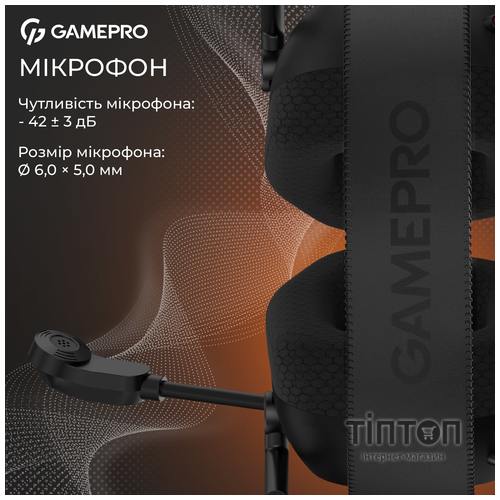 Гарнітура GamePro Genesis Mercury Black (HS120B)