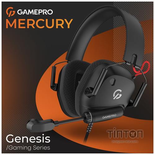 Навушники GamePro Genesis Mercury USB Black (HS120B)