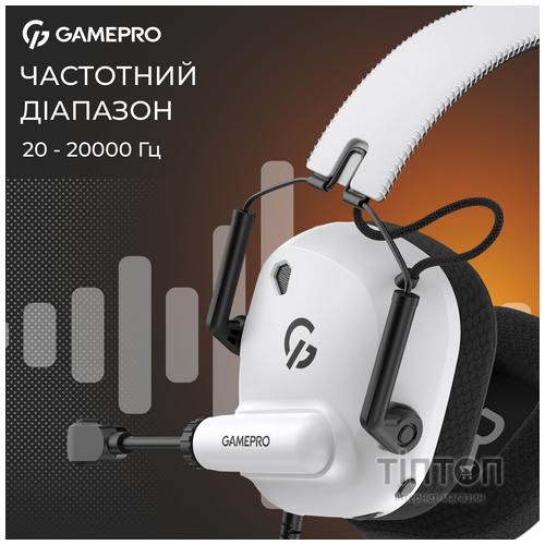 Гарнітура GamePro Genesis Mercury White (HS120W)